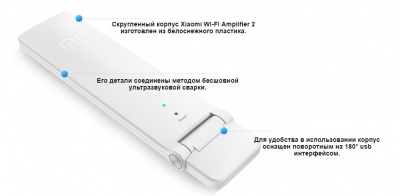 Усилитель Wi-Fi сигнала Xiaomi Mi Wi-Fi Amplifier / Repeater 2