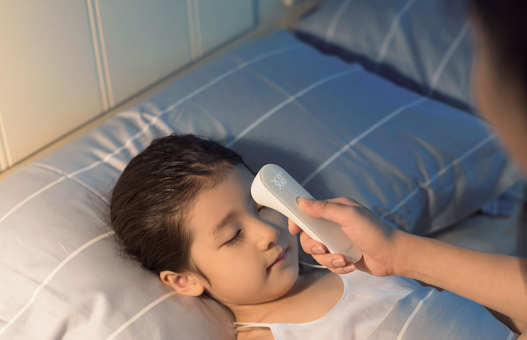 Контролировать температуру можно даже у спящего ребенка
