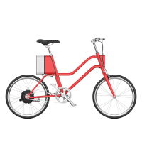 Электровелосипед Xiaomi YunBike C1 (женский, красный)