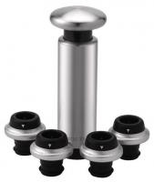 Набор пробок для винных бутылок Xiaomi Circle Joy Vacuum Pump + Stoppers Gift (4шт) (silver/серебро)