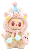 Брелок POP MART LABUBU THE MONSTERS, Cream Piglet Sister, Cute Hang Tag Box Vinyl Doll