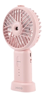 Вентилятор портативный Xiaomi Doco Humidifer + Fan 2000mAh (Pink/Розовый)