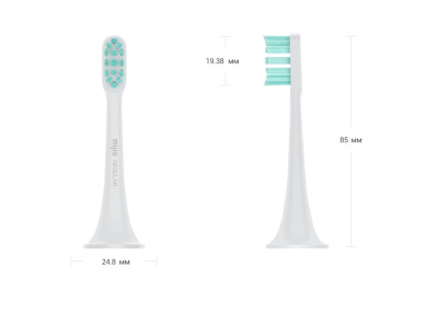 Сменные головки для зубной щетки Xiaomi Mi Electric Toothbrush Head (3шт.) (White/Белый)