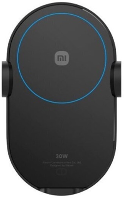 Автомобильный держатель смартфона с беспроводной зарядкой Xiaomi Mi Wireless Car Charger 30W + Qi (Black/Черный)