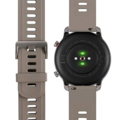 Смарт-часы Xiaomi Amazfit GTR 47mm Titanium +Fluororubber strap (Silver/Brown)