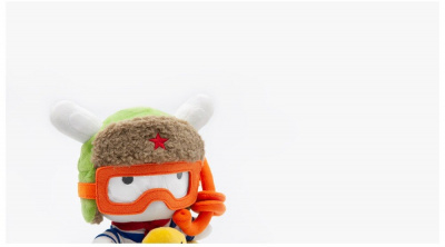 Игрушка мягкая Xiaomi Mi Rabbit Diver 25 cm (White+orange)