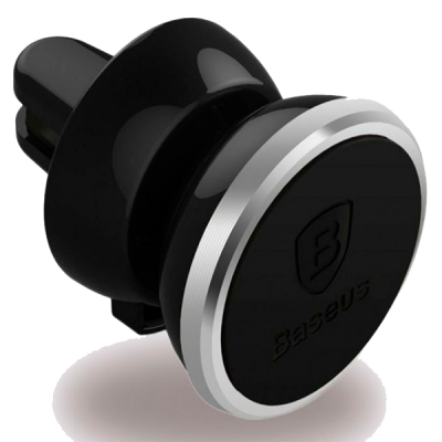 Держатель смартфона Baseus 360 Rotation Magnet Air Vent car (Black/Черный)