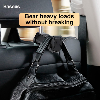 Держатель планшета автомобильный Baseus Car Mount Holder Back Seat hook (Black/Черный)