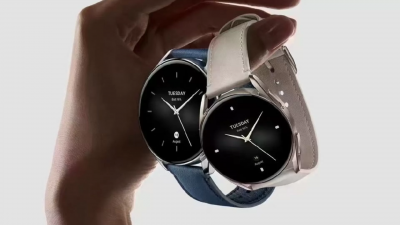 Смарт-часы Xiaomi Watch S2 (42 мм), светло-золотой стальной корпус, бежевый кожаный ремешок