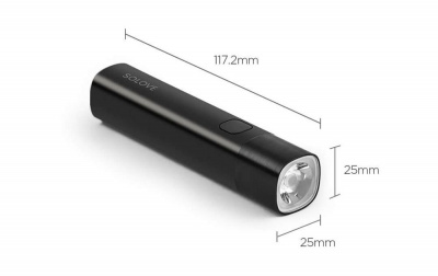 Фонарик портативный Xiaomi Solove X3S Portable Flashlight 1800mAh (Black/Черный)