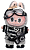 Брелок POP MART LABUBU, Shimmery Oreo, Cute Hang Tag Box Vinyl Doll