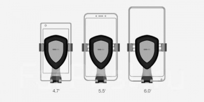 Держатель смартфона Xiaomi CooWoo Gravity Car Holder (Silver/Серебро)