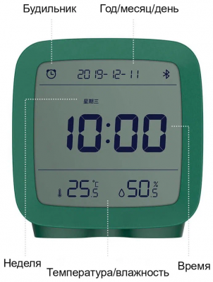 Умный будильник Xiaomi QingPing Bluetooth Alarm Clock (Green/Зеленый)