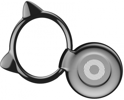 Держатель смартфона кольцо Baseus Cat Ear Ring Bracket (Black/Черный)
