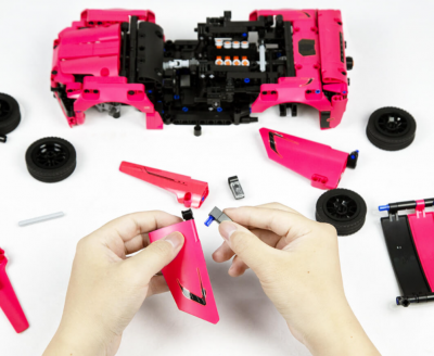 Конструктор-автомобиль Xiaomi OneBot Block Supercar Set (Pink)
