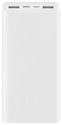 Портативный аккумулятор Xiaomi Mi Power Bank 3 20000mAh UCB-C in/out (White/Белый)