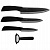 Набор кухонных керамических ножей Xiaomi HuoHou Nano Ceramic Knife (4шт.) (Black/Черный)